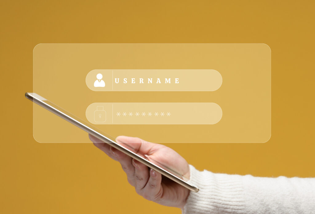 inicio de sesión y contraseña