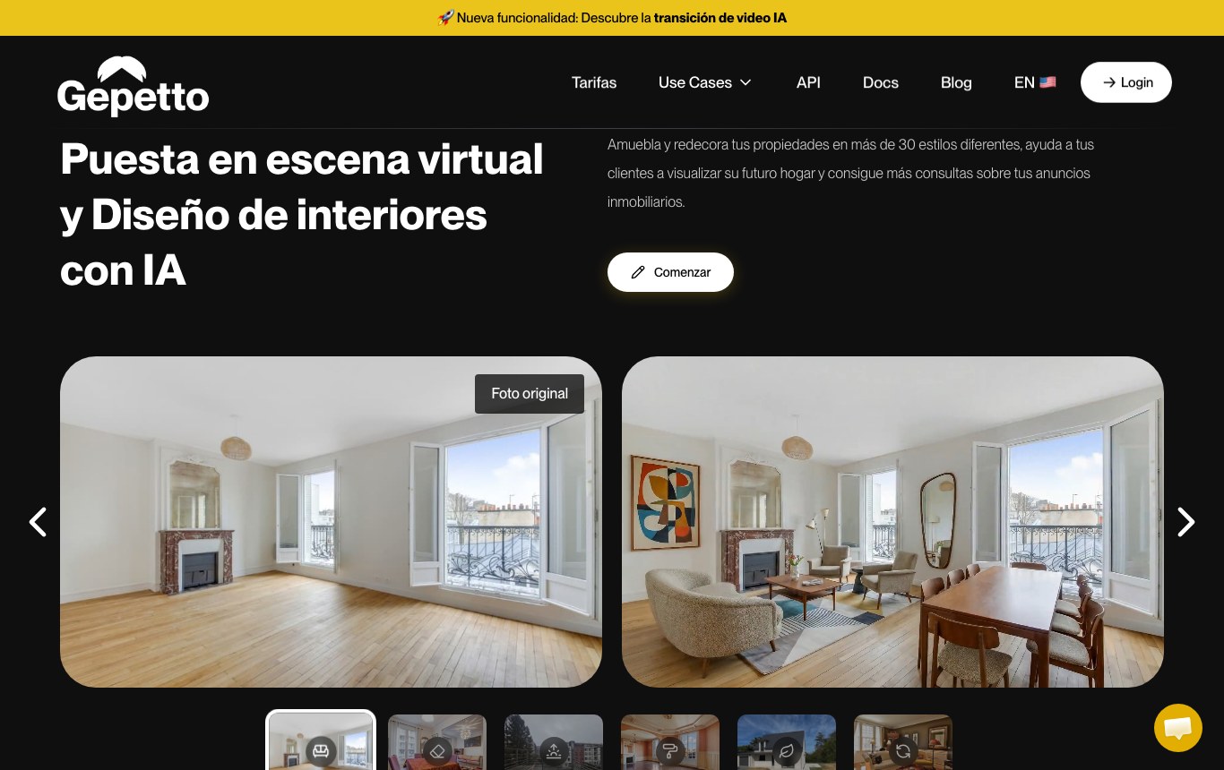 Tabla de precios de Gepetto: plan Pro de 32,50 euros al mes, plan Agency de 82,50 euros, ninguna oferta gratuita