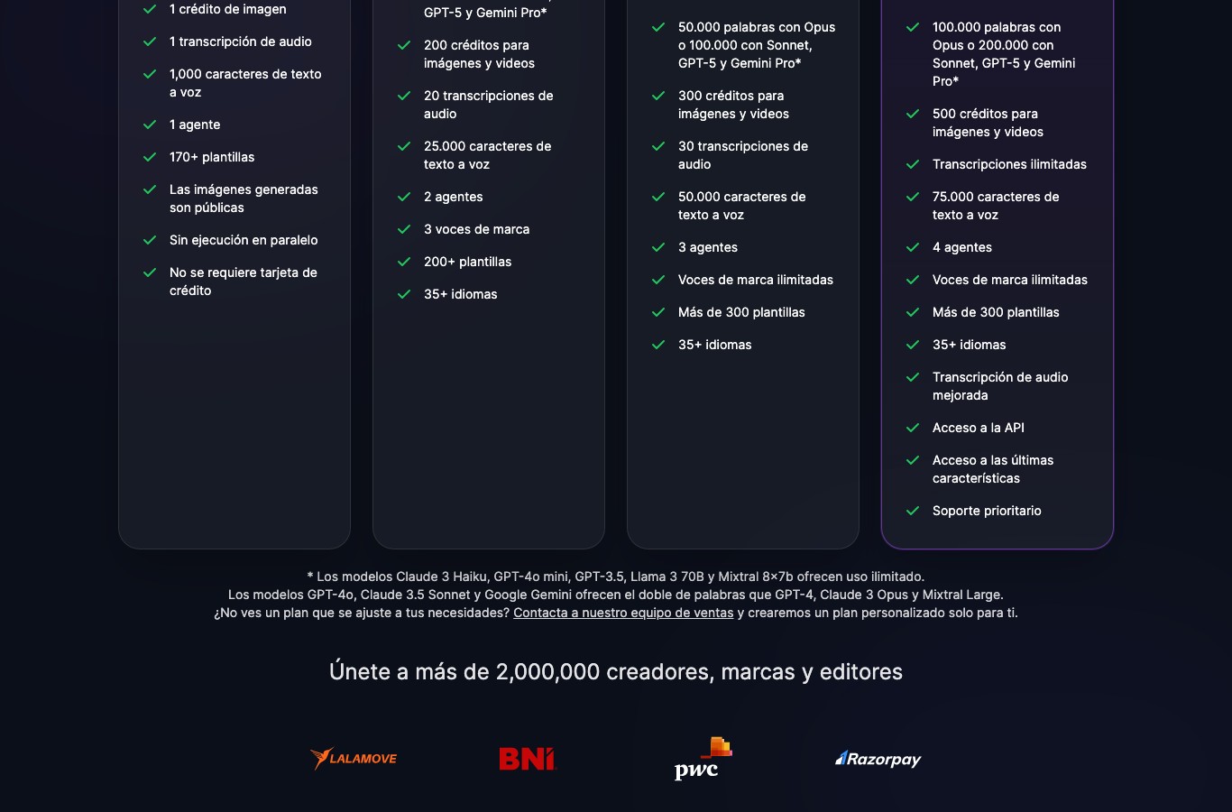 Columna Free de Easy-Peasy AI: un crédito de imagen, imágenes generadas públicas y sin tarjeta de crédito